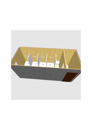 Блок-контейнер c душем сантехнический